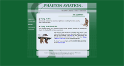 Desktop Screenshot of phaetonaviation.com